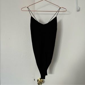 Sézane ribbed body suit black